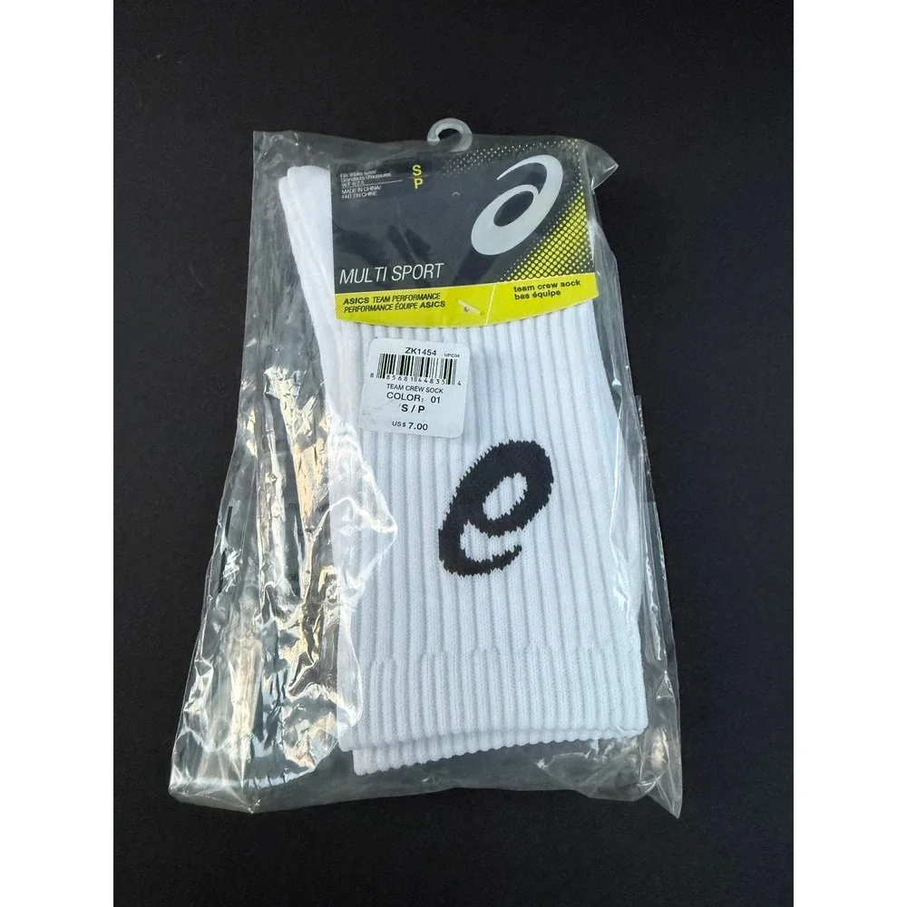 Asics Team Performance Multi Sport Crew Socks White Color size S